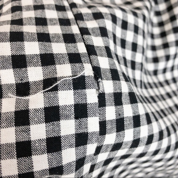 Foever 21 Check Plaid Gingham Mini Ruffle Skirt - Picture 3 of 4